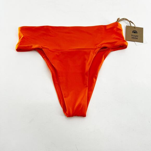 NWT Revolve x Stone Fox Swim Orange Pull On Bikini Bottom Size XS - Picture 1 of 3